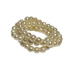 Stretch Pearl Necklace for Barbie Doll 3 Strand